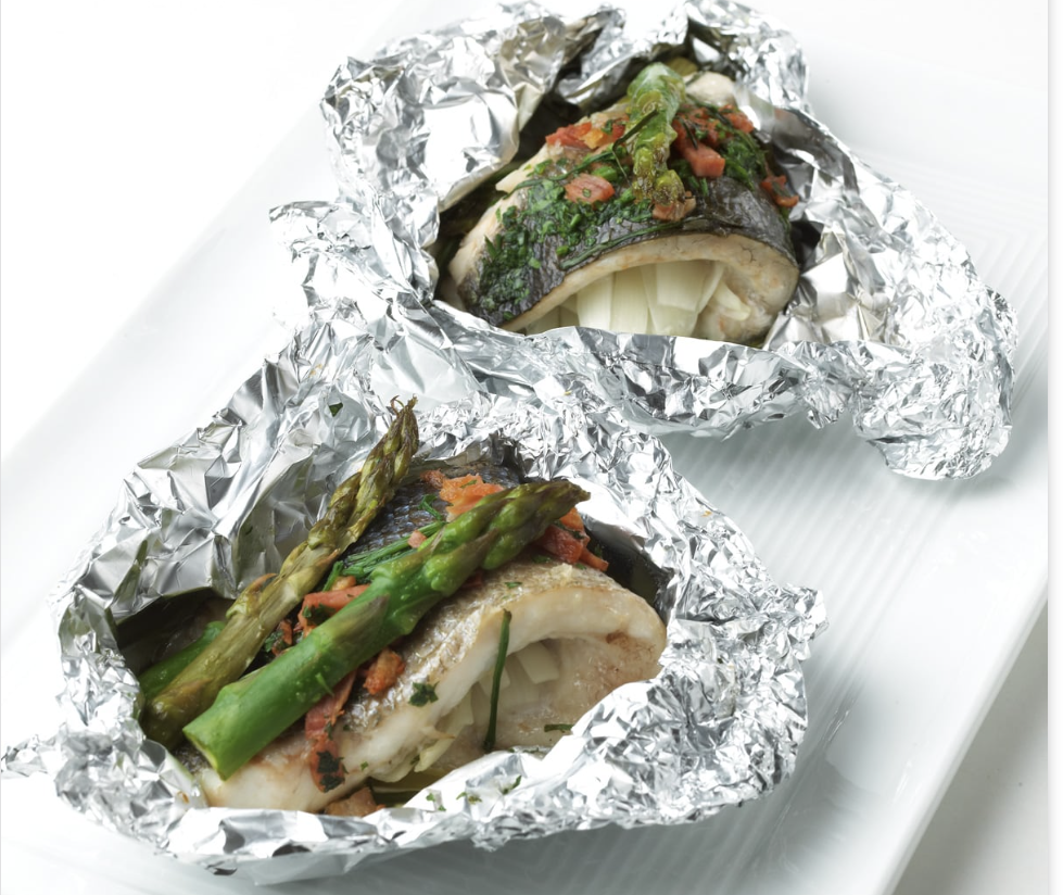 lomo de lubina al papillote